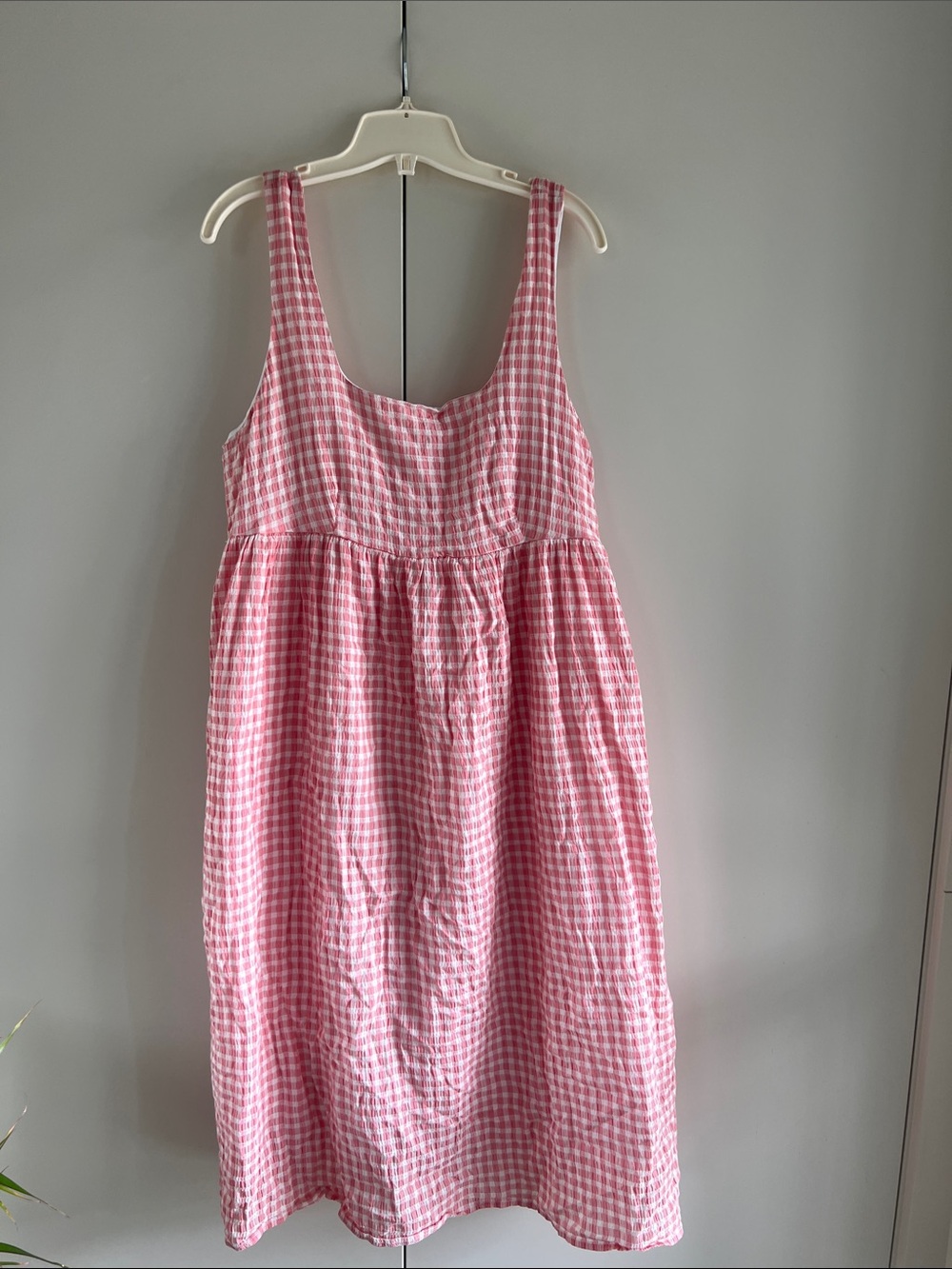 Jillian Harris x Joe Fresh Pink Gingham Field Dress Sundress - Picture 3 of 9